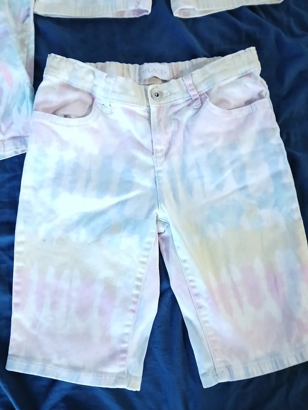 Girls' Multicolor Tie-Dye & Butterfly Print Pants - Pack of 5